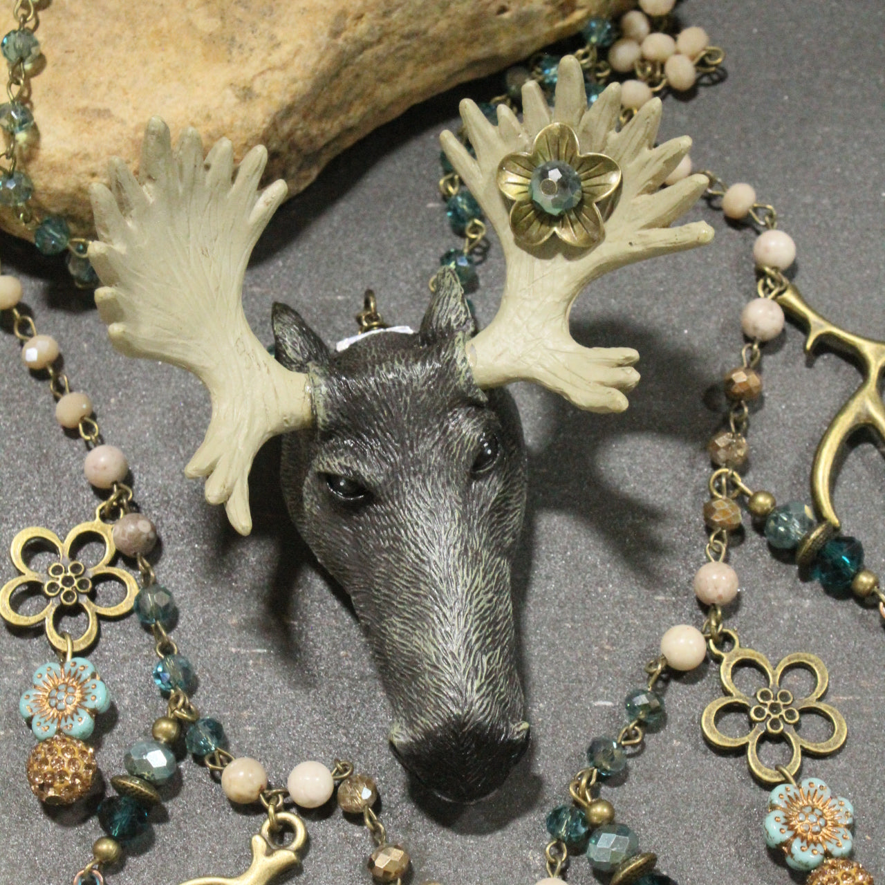 One Of A Kind Majestic Moose Layered Necklace