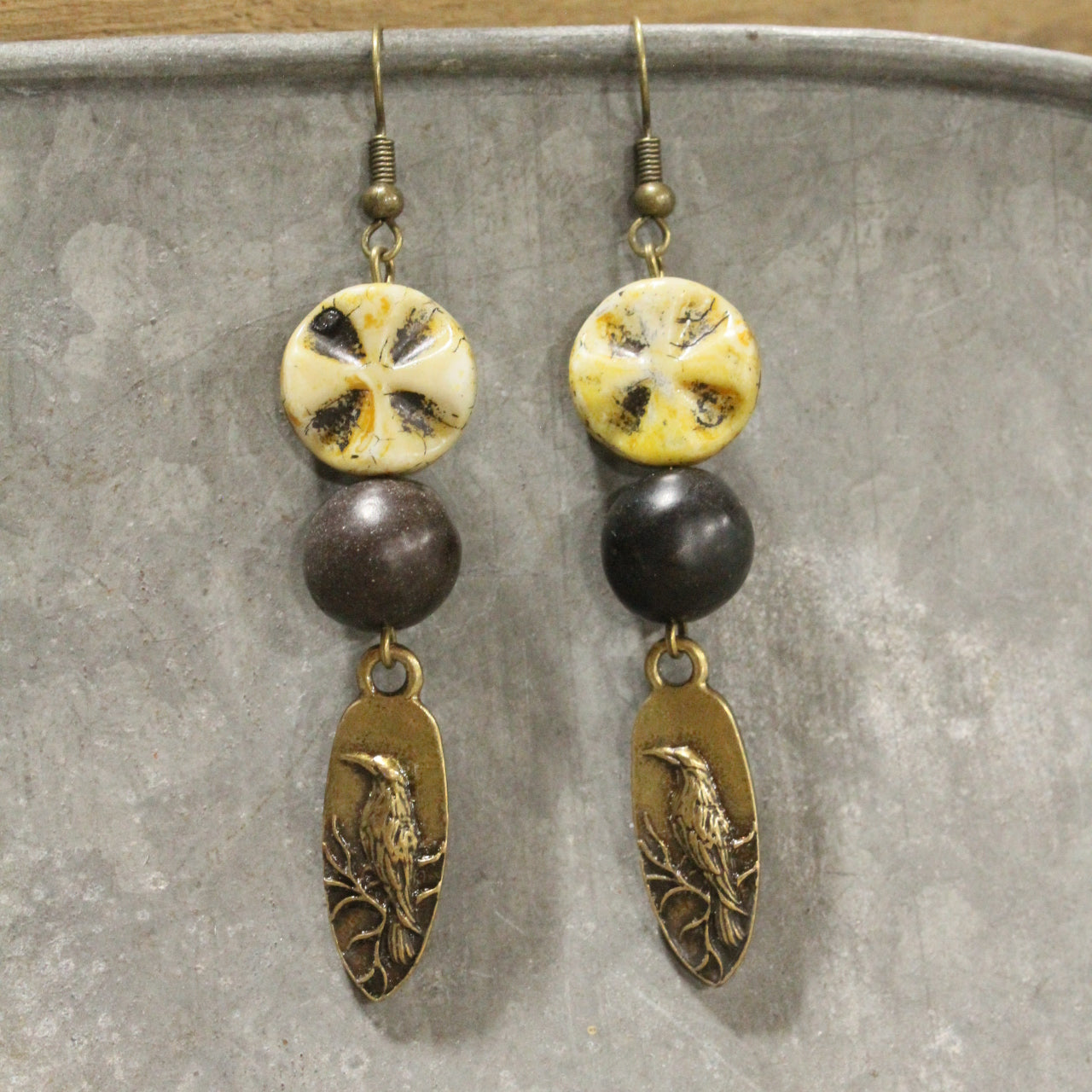 When Ravens Fly Dangle Drop Earrings