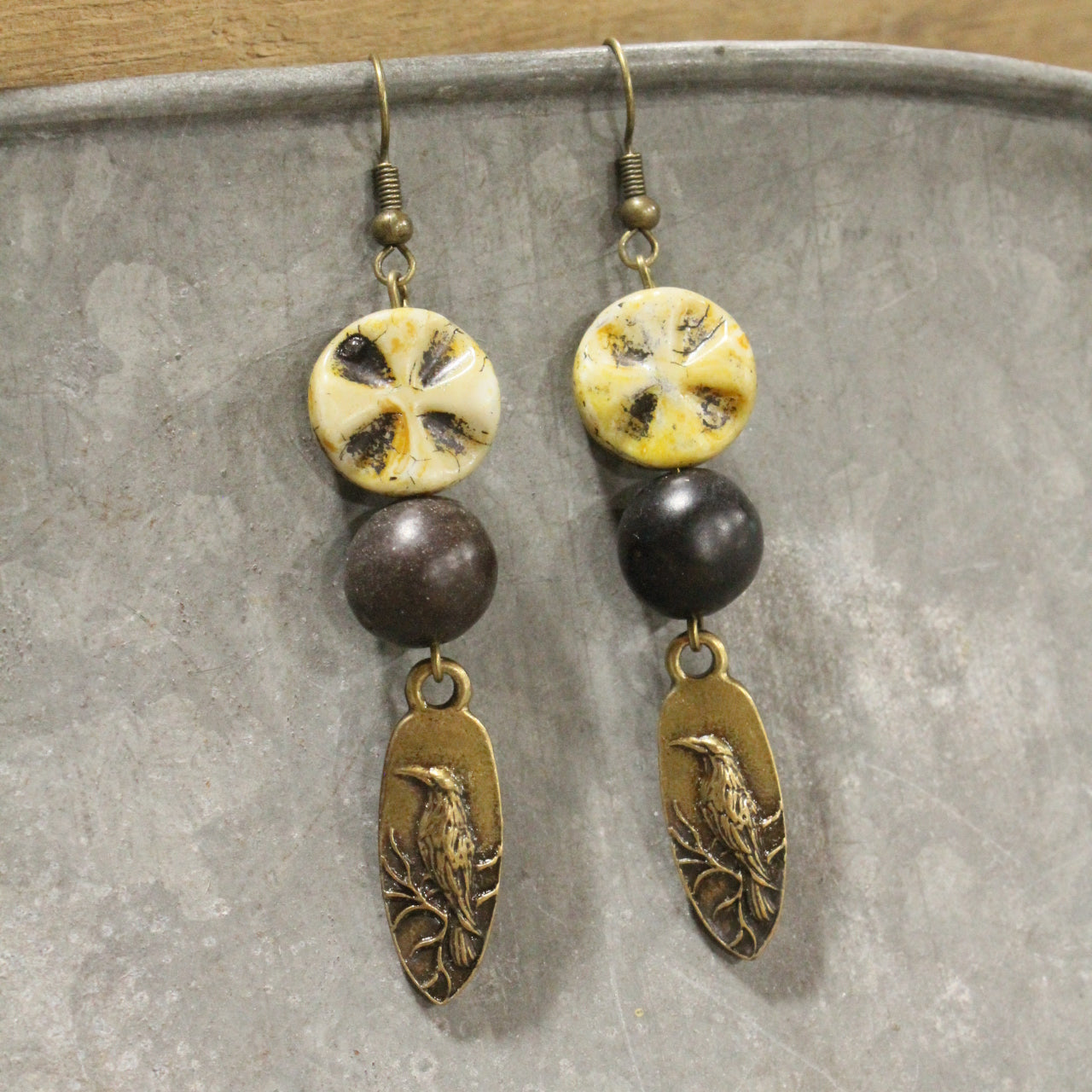 When Ravens Fly Dangle Drop Earrings