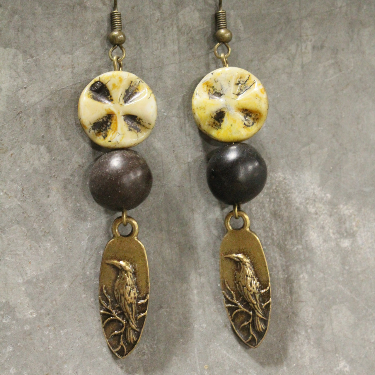 When Ravens Fly Dangle Drop Earrings