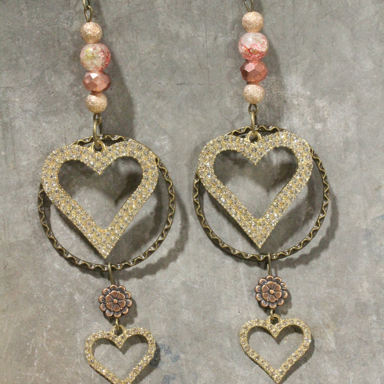 Run A Way Hare Blushing Dangle Earrings