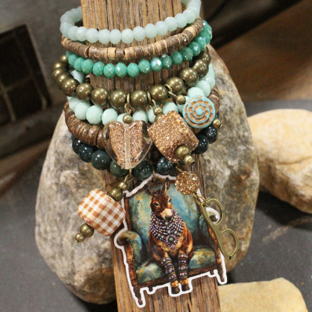 Crazy Donkey Days Charm'd Bracelet Set