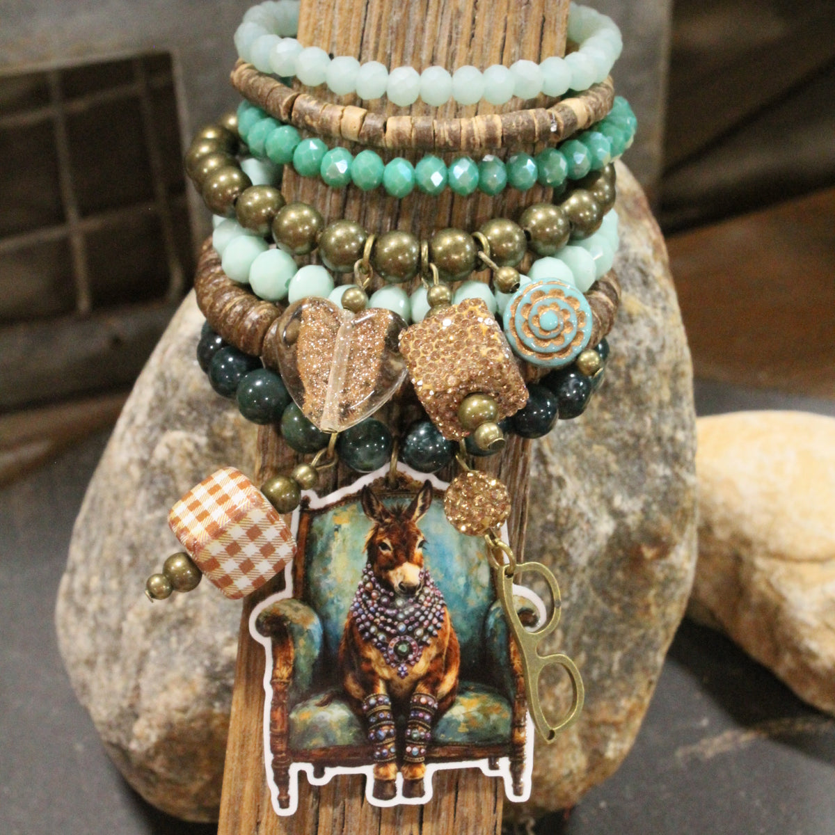 Crazy Donkey Days Charm'd Bracelet Set