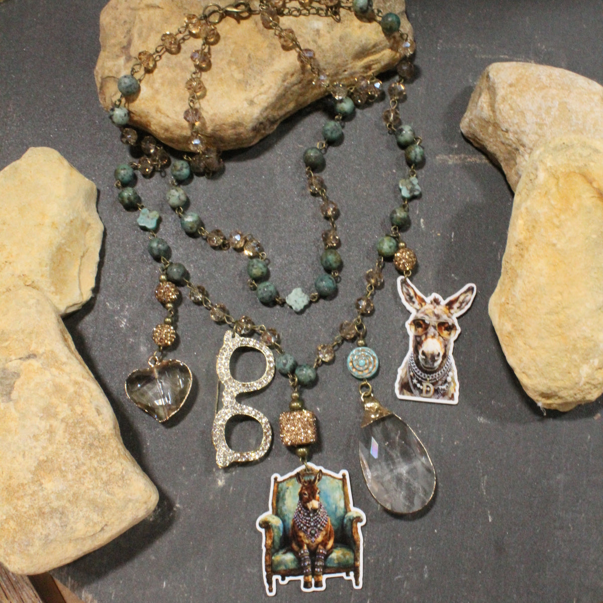 Crazy Donkey Days Charm'd Necklace