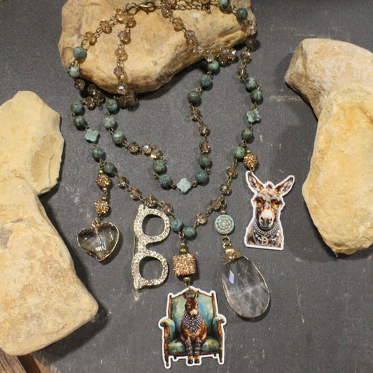 Crazy Donkey Days Charm'd Necklace
