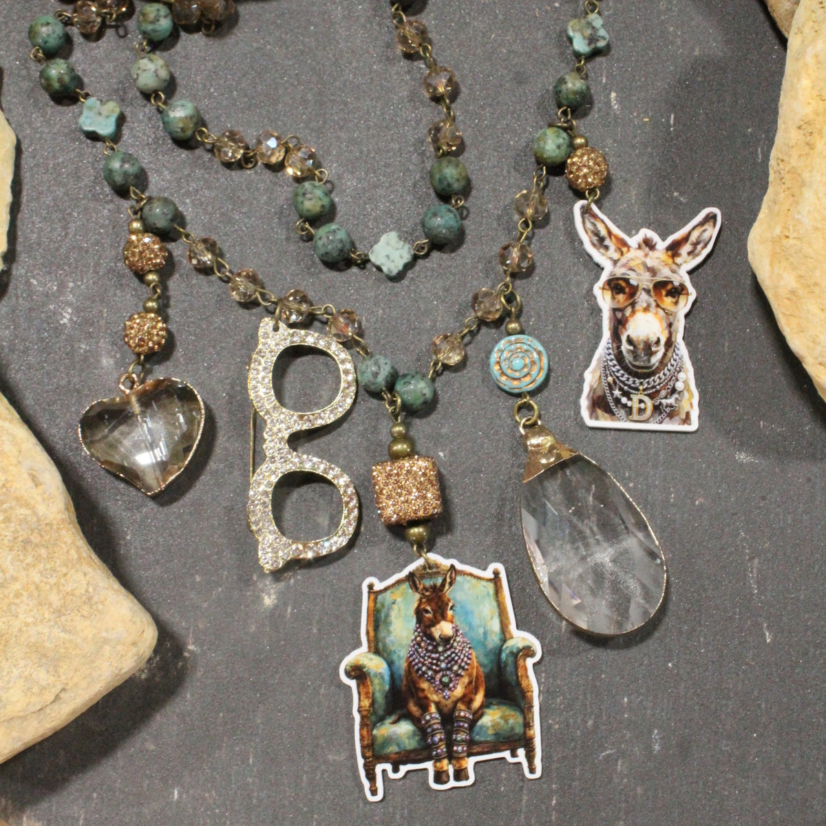 Crazy Donkey Days Charm'd Necklace