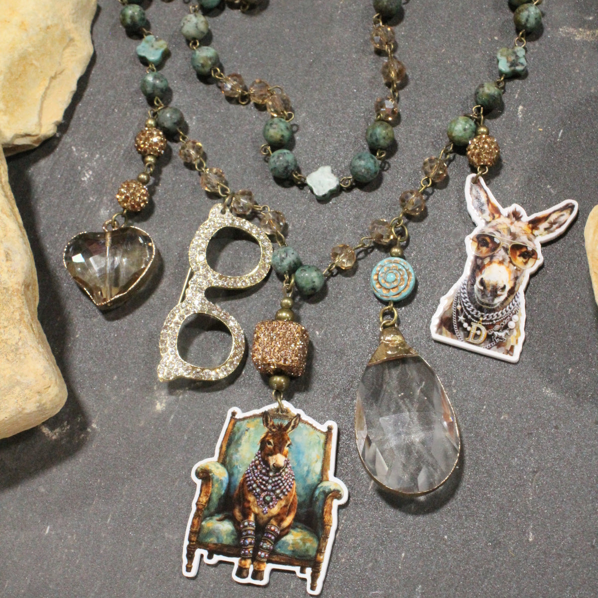 Crazy Donkey Days Charm'd Necklace