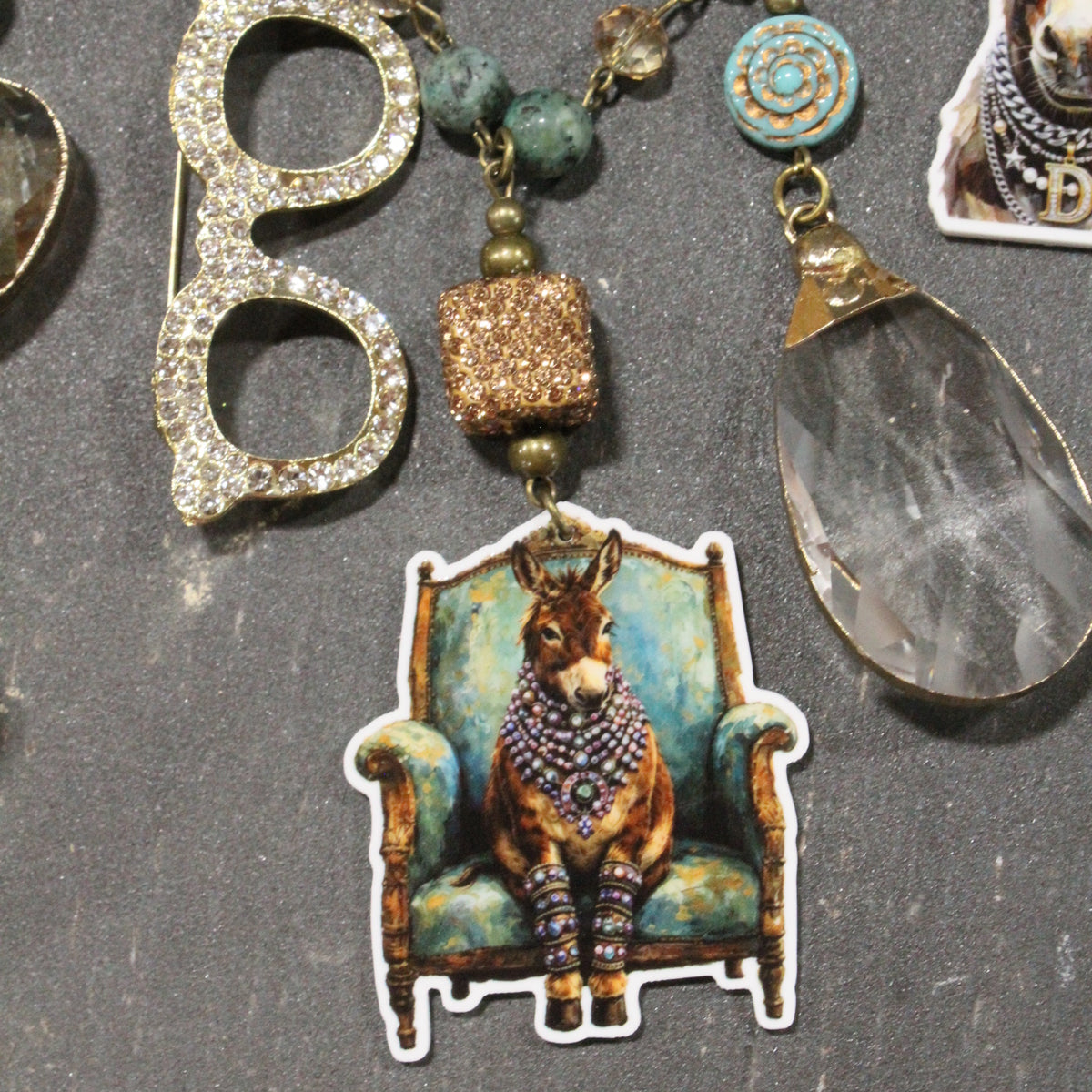 Crazy Donkey Days Charm'd Necklace