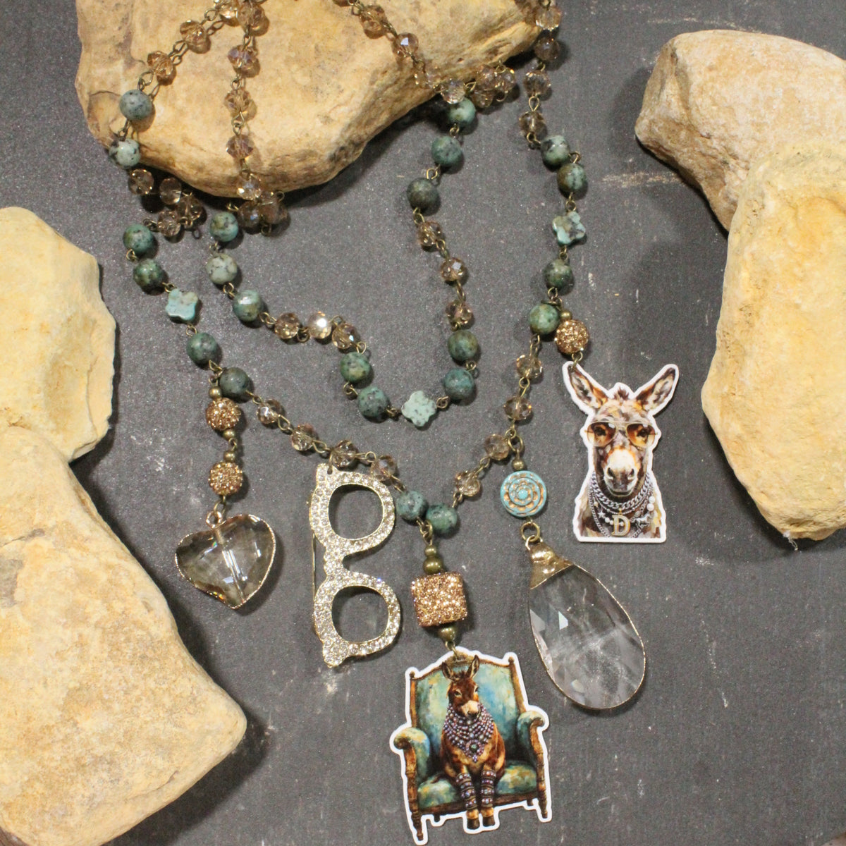 Crazy Donkey Days Charm'd Necklace