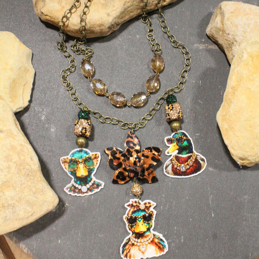Crazy Quacker Days Charm'd Necklace