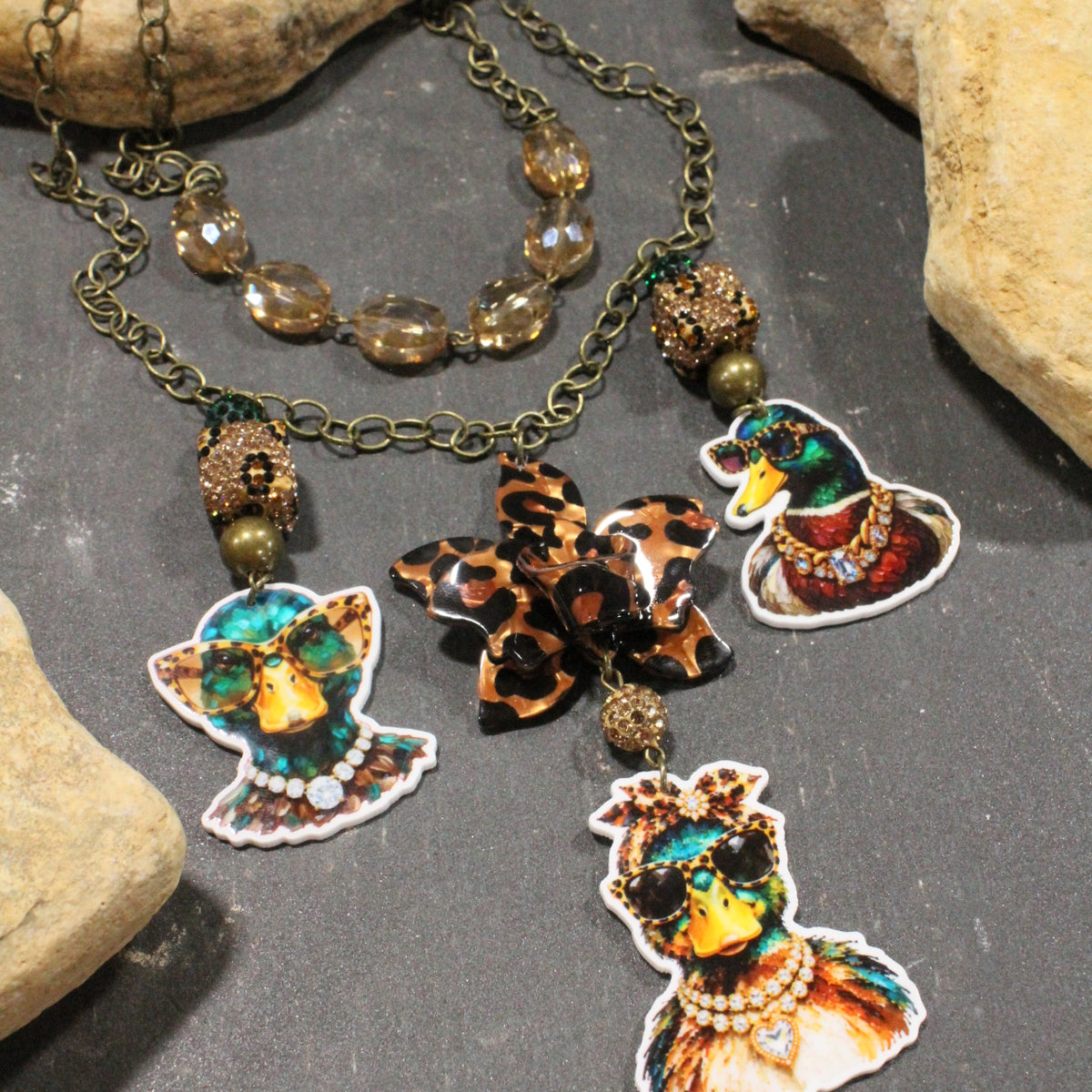 Crazy Quacker Days Charm'd Necklace