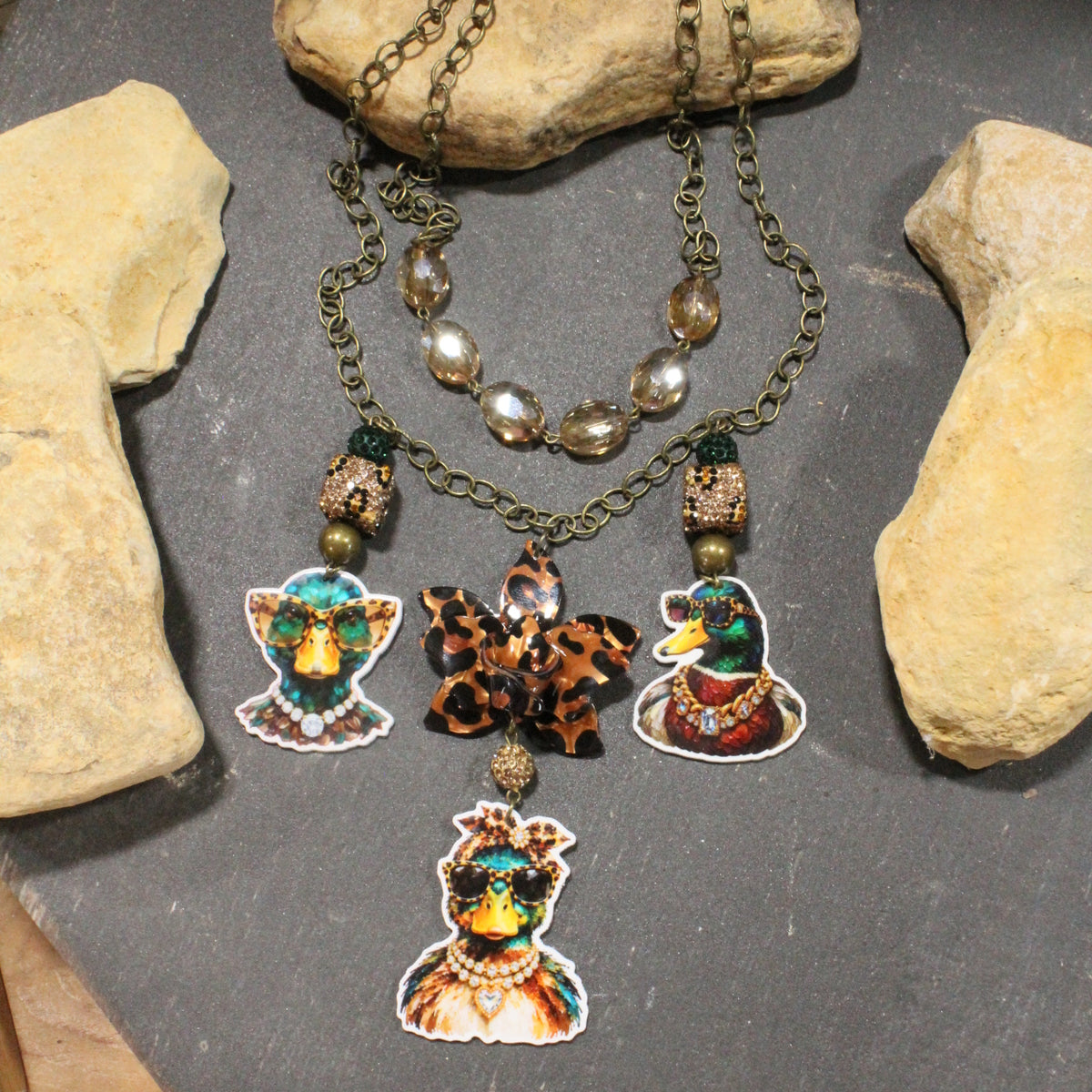 Crazy Quacker Days Charm'd Necklace