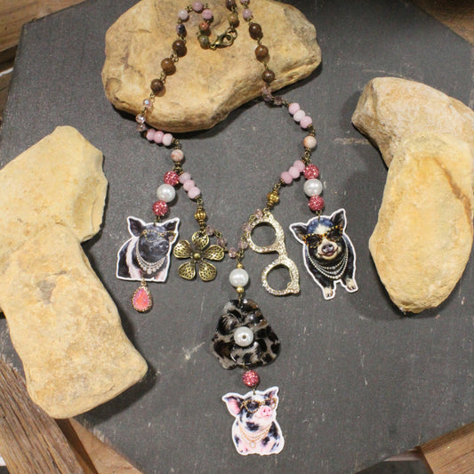Crazy Hog Wash Days Charm'd Necklace