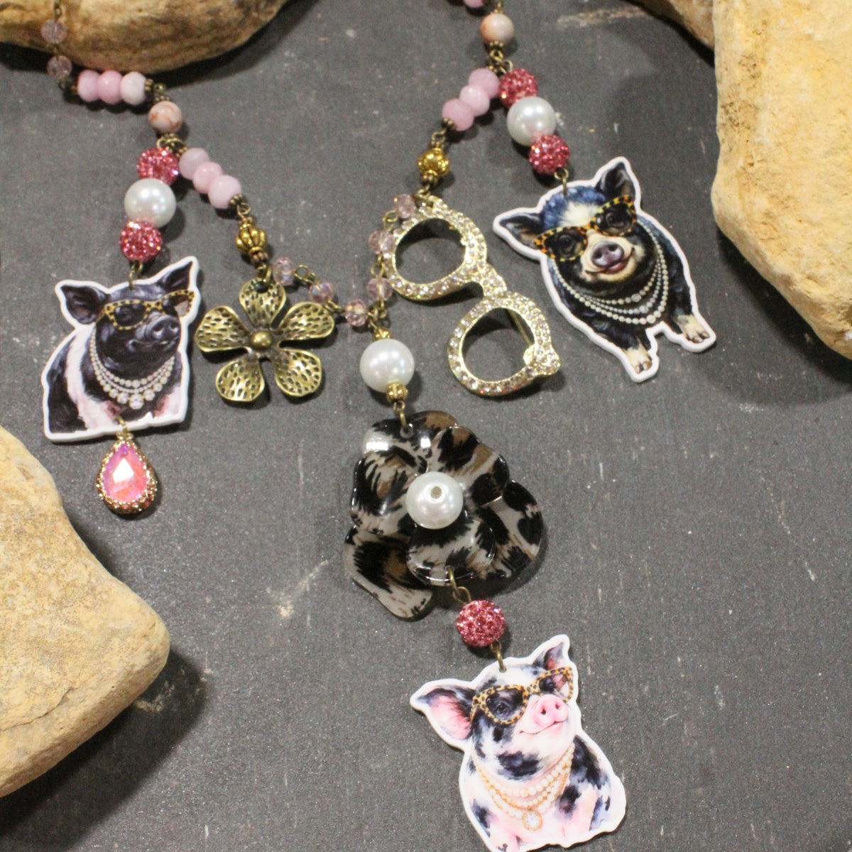Crazy Hog Wash Days Charm'd Necklace