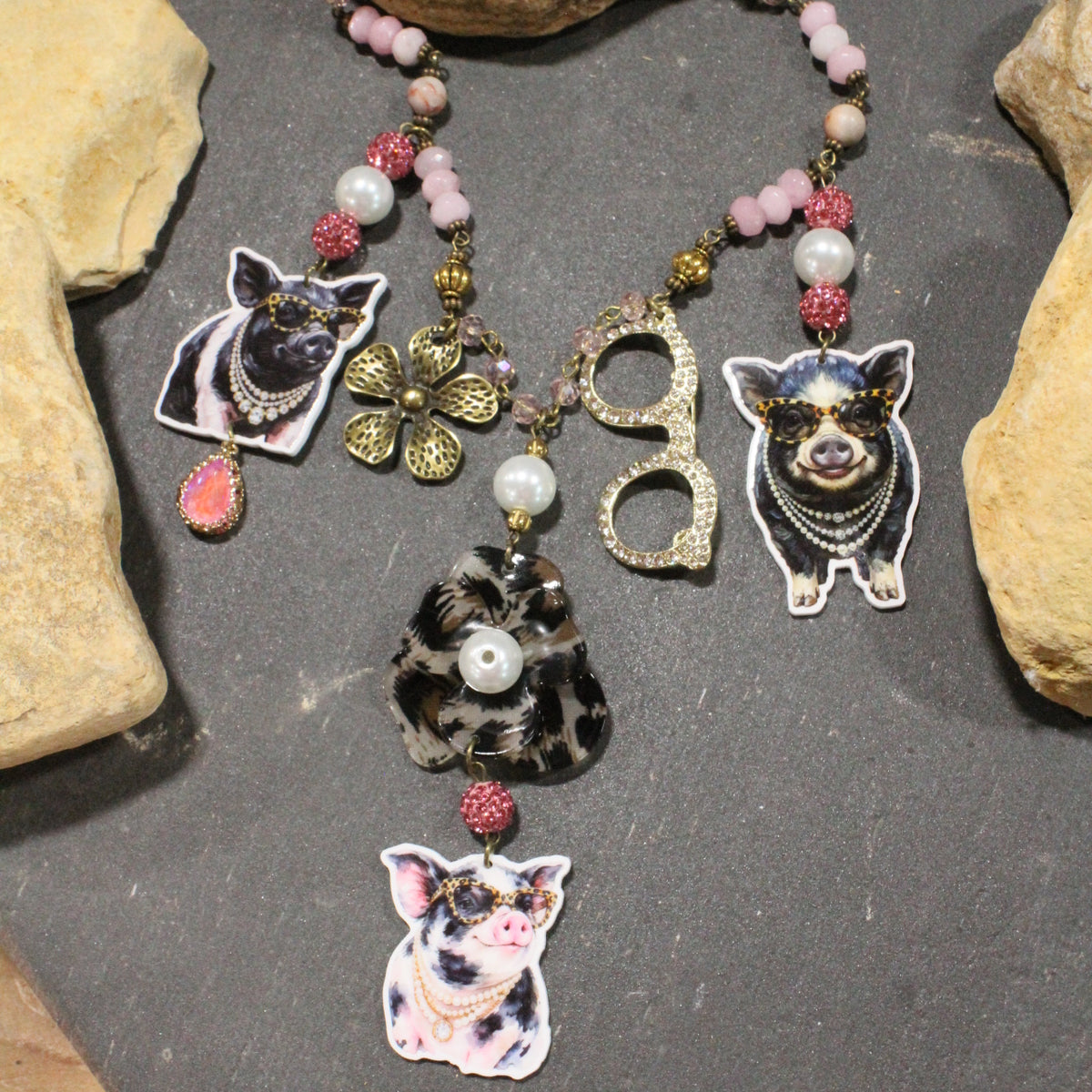 Crazy Hog Wash Days Charm'd Necklace