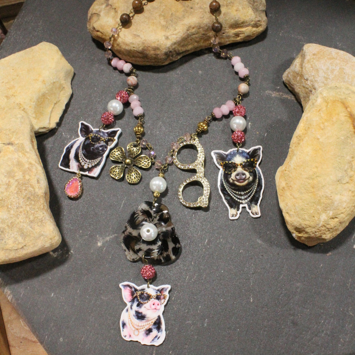 Crazy Hog Wash Days Charm'd Necklace