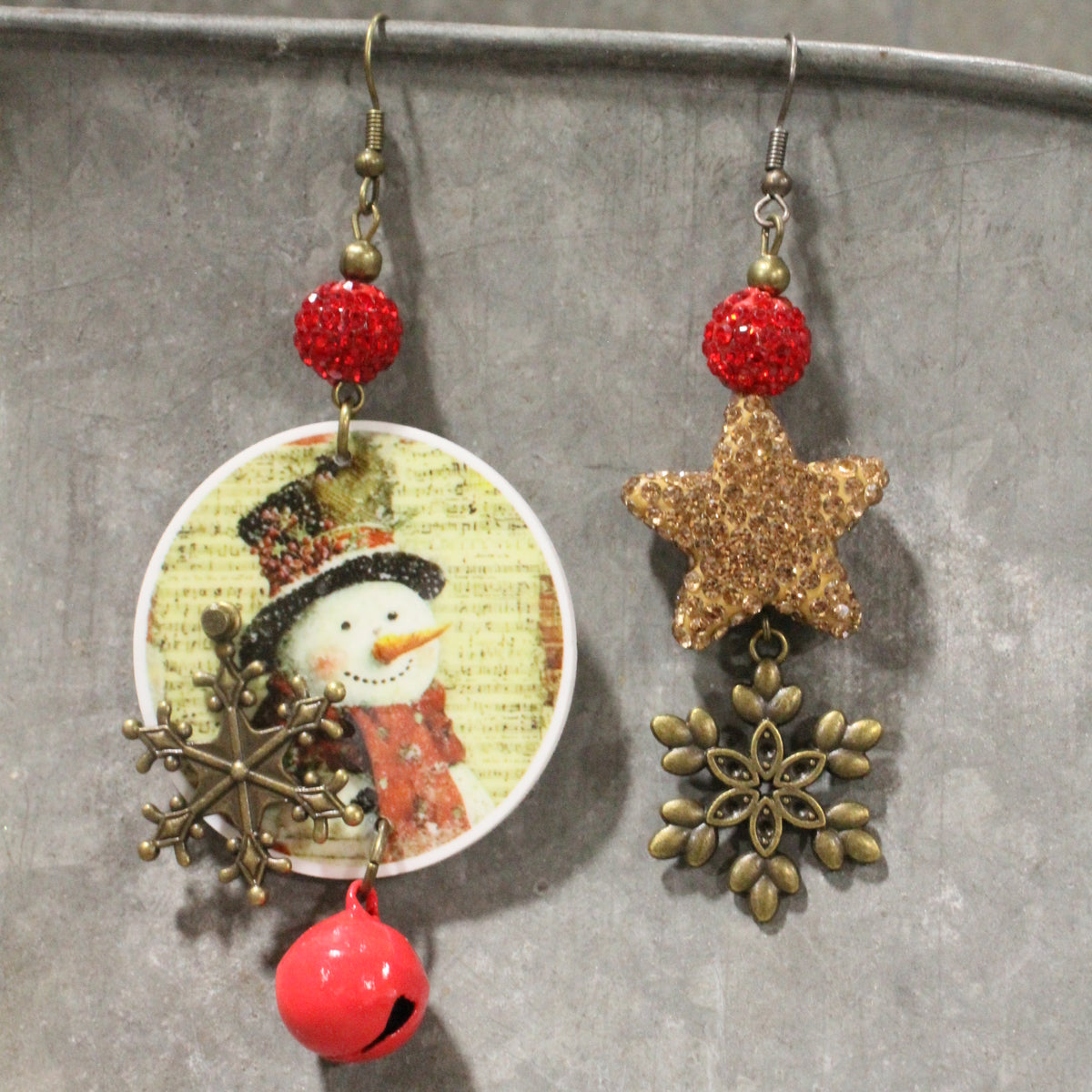 Let's Build A Snowman Dangle Earrings