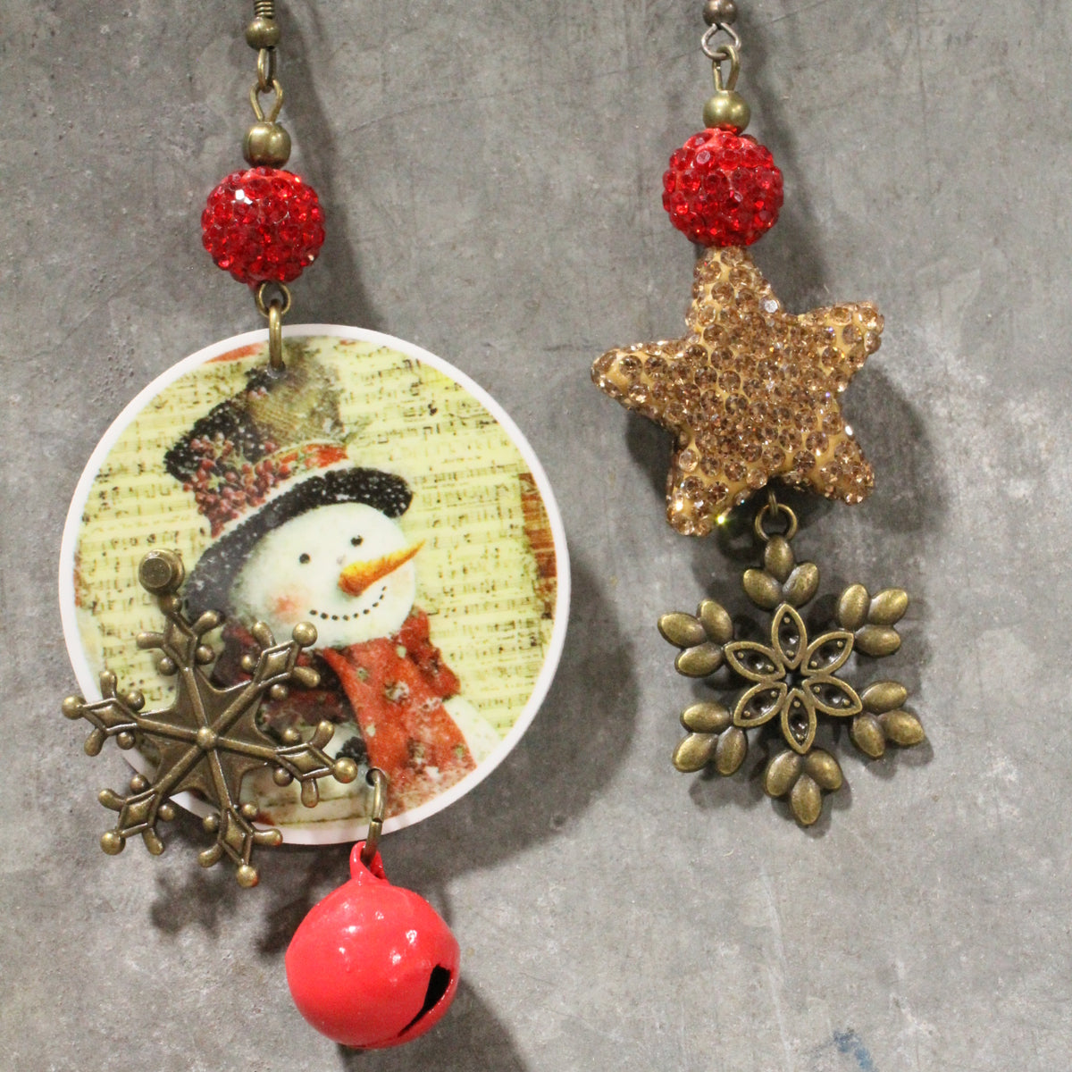 Let's Build A Snowman Dangle Earrings