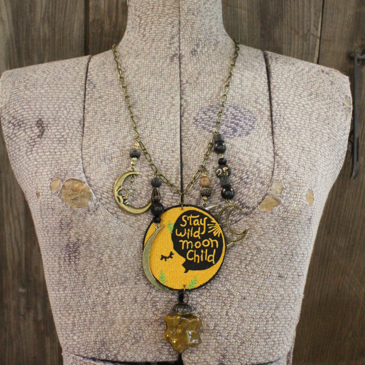 STAY WILD MOON CHILD... Charm'd Necklace