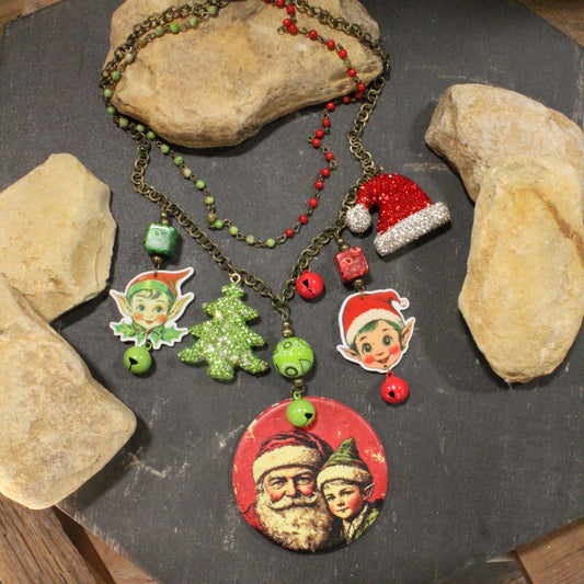 Santa's Lil' Helpers Charm'd Necklace