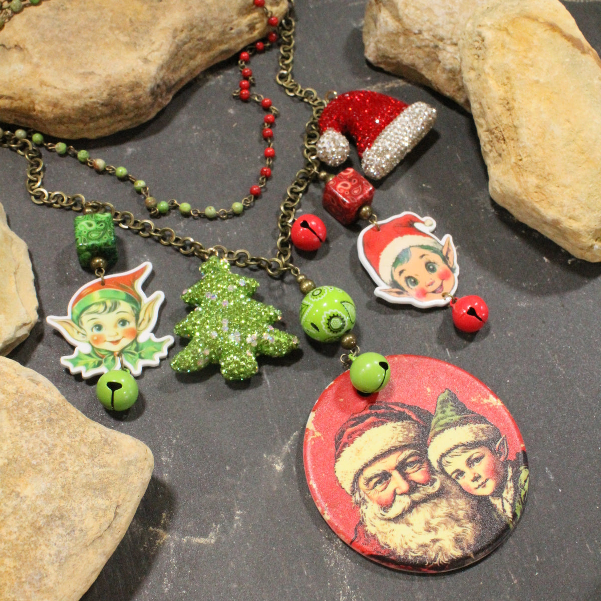 Santa's Lil' Helpers Charm'd Necklace