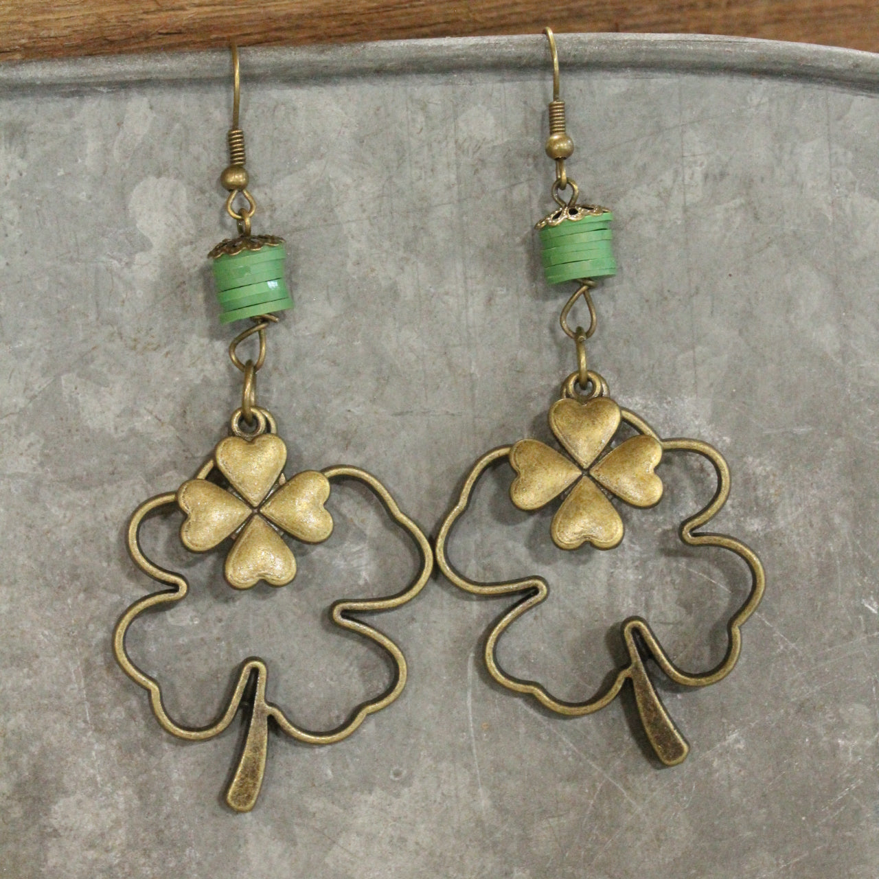 Luck Is With The Leprechaun Dangle Earrings