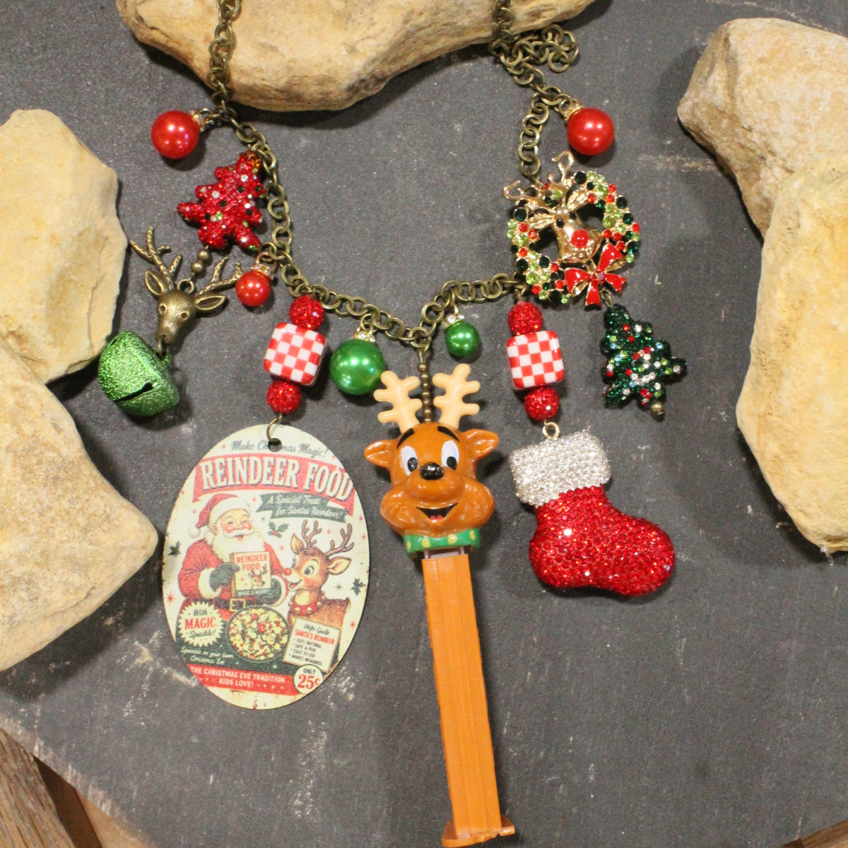 Reindeer Pez Charm'd Necklace