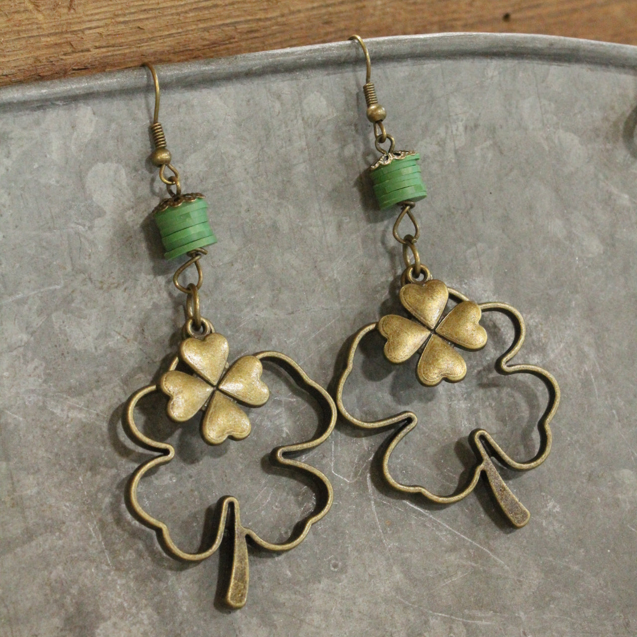 Luck Is With The Leprechaun Dangle Earrings