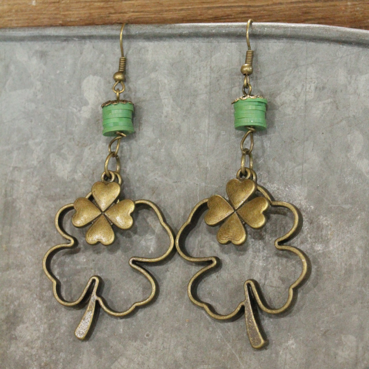 Luck Is With The Leprechaun Dangle Earrings