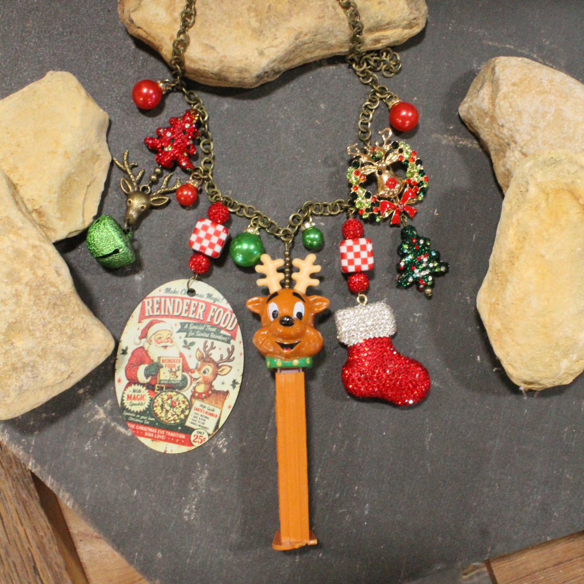 Reindeer Pez Charm'd Necklace
