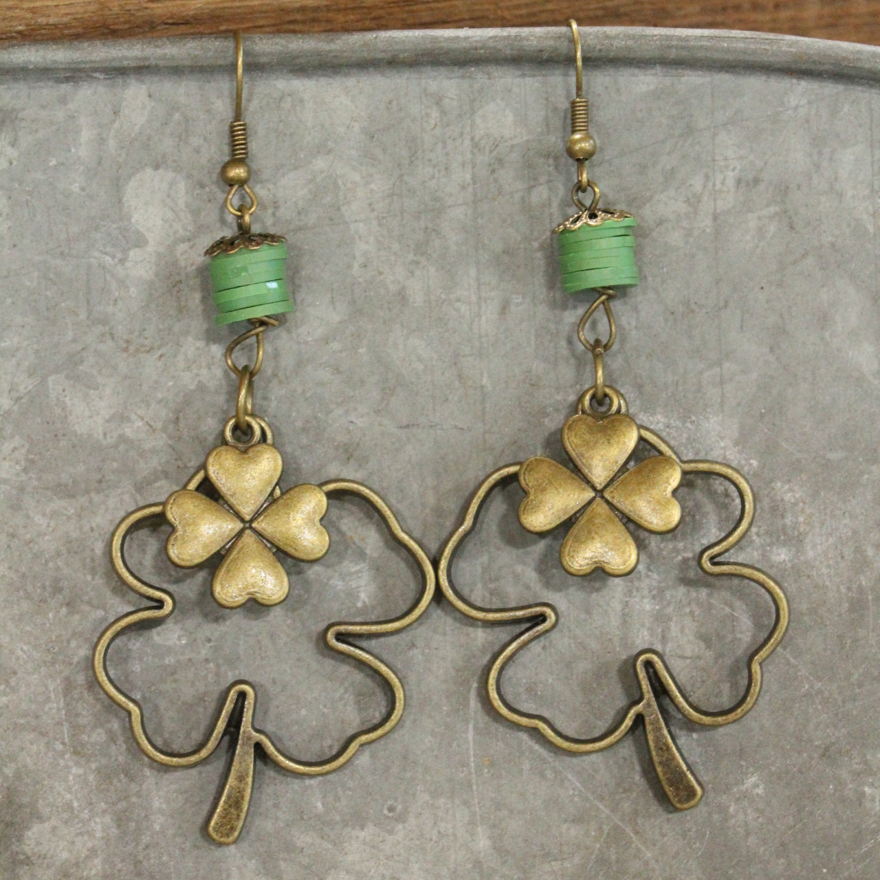 Luck Is With The Leprechaun Dangle Earrings