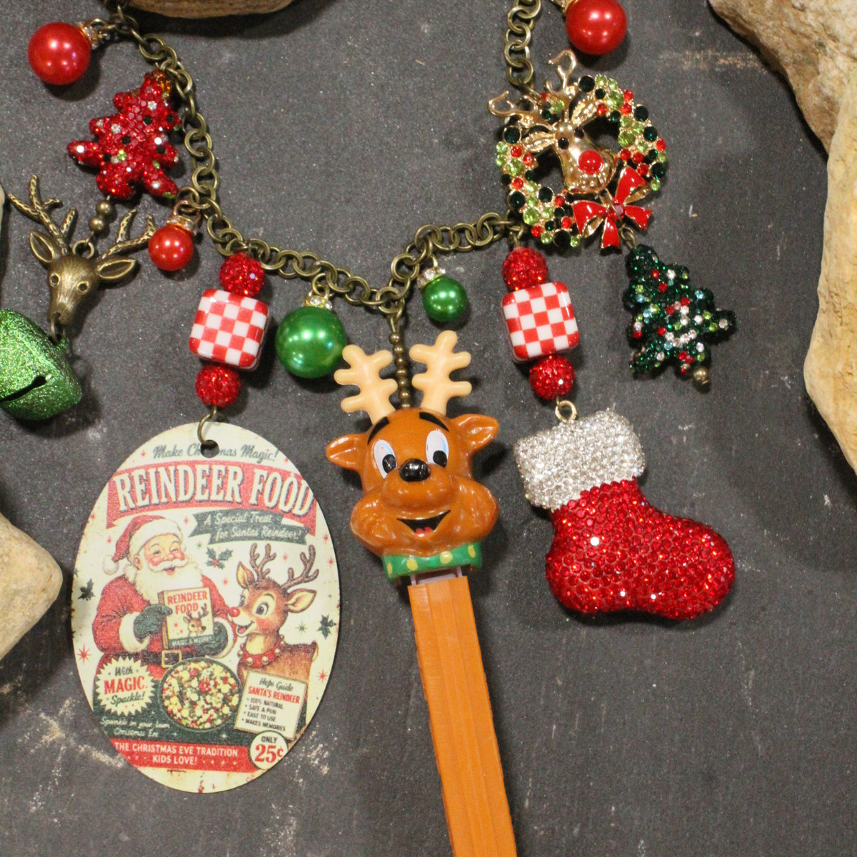Reindeer Pez Charm'd Necklace