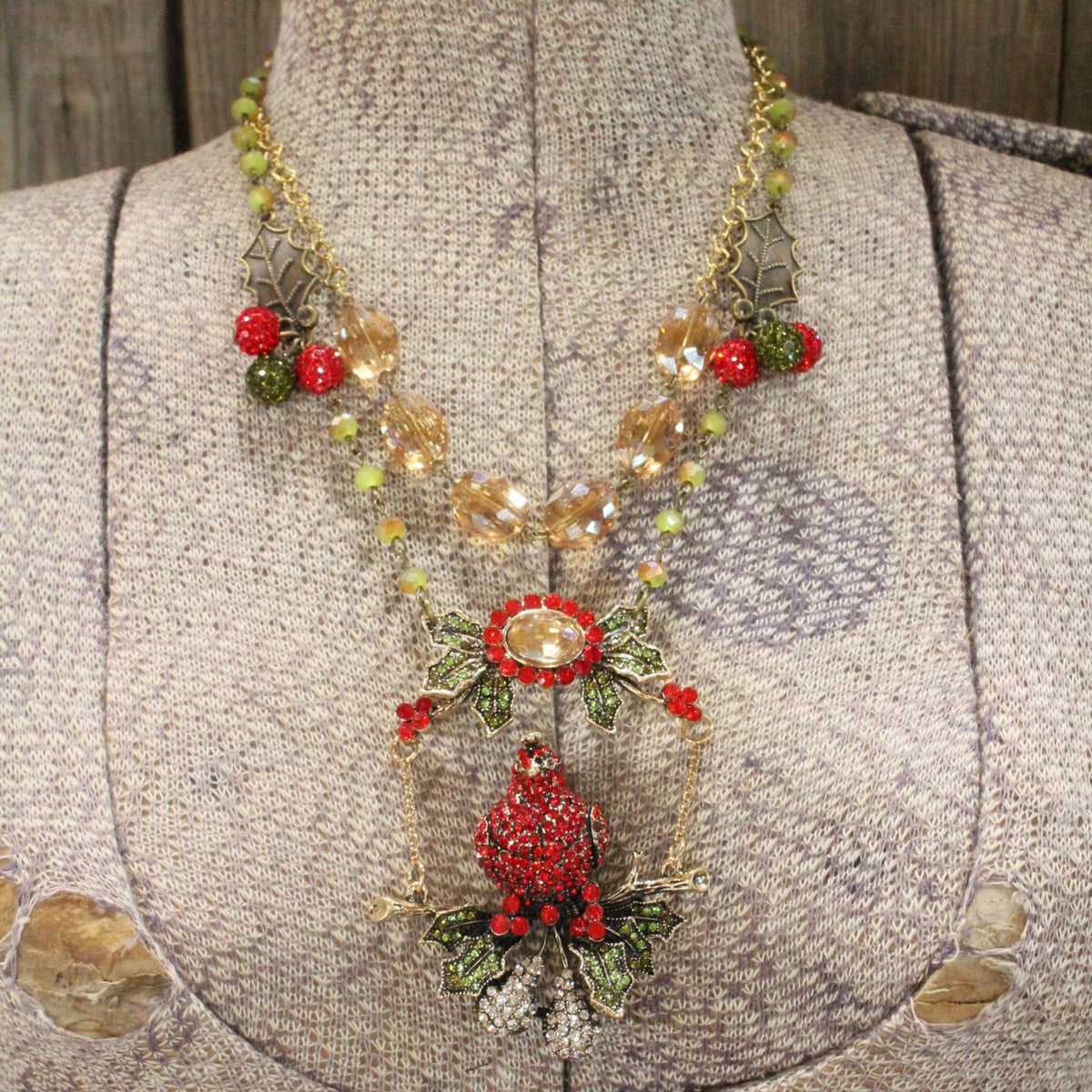 Partridge In A Pear Tree Layered Necklace