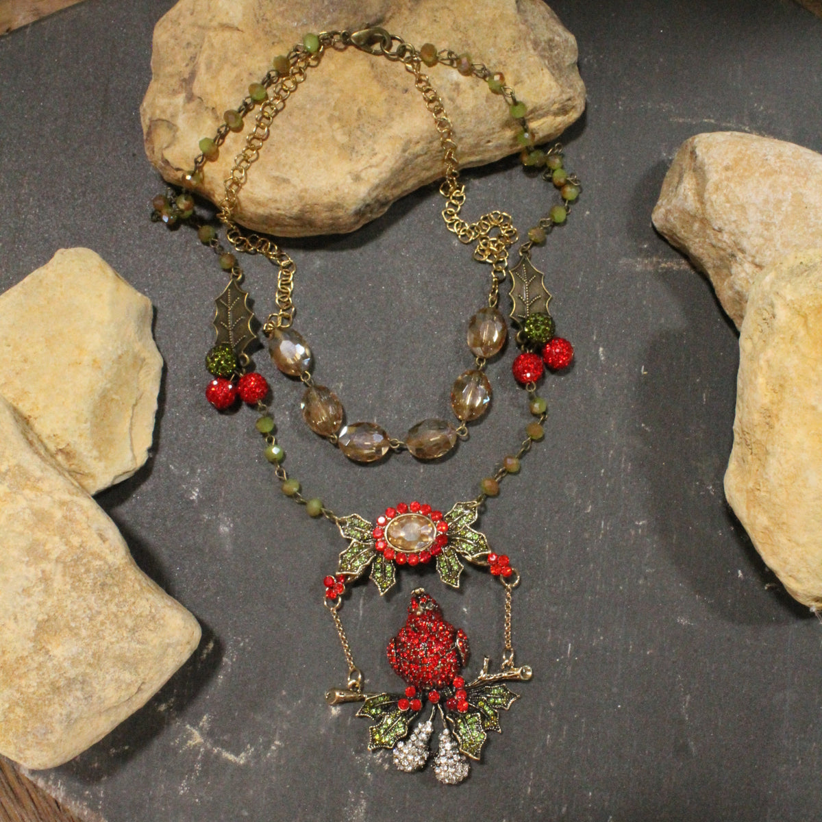 Partridge In A Pear Tree Layered Necklace