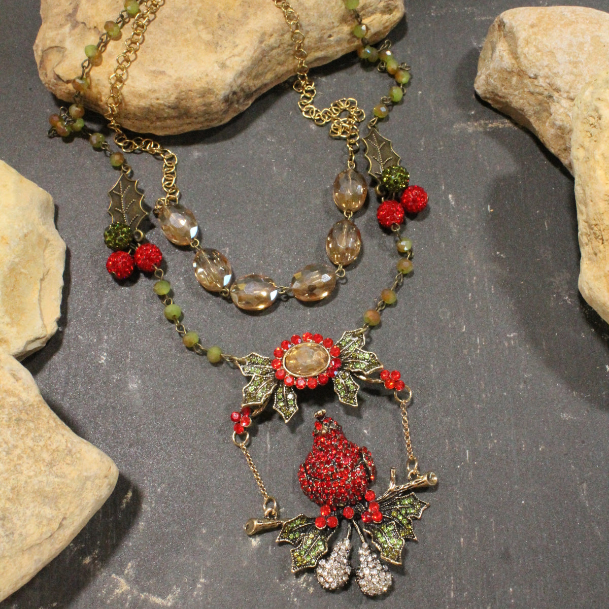 Partridge In A Pear Tree Layered Necklace