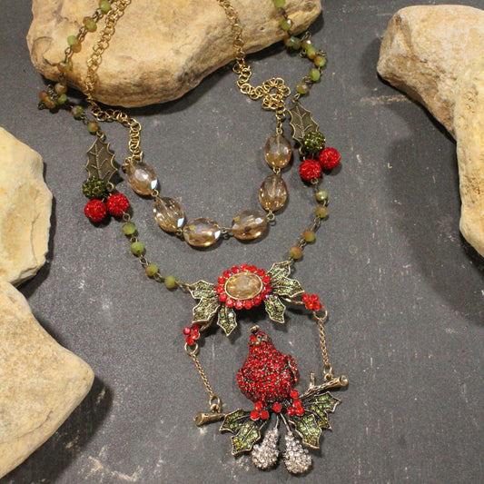 Partridge In A Pear Tree Layered Necklace