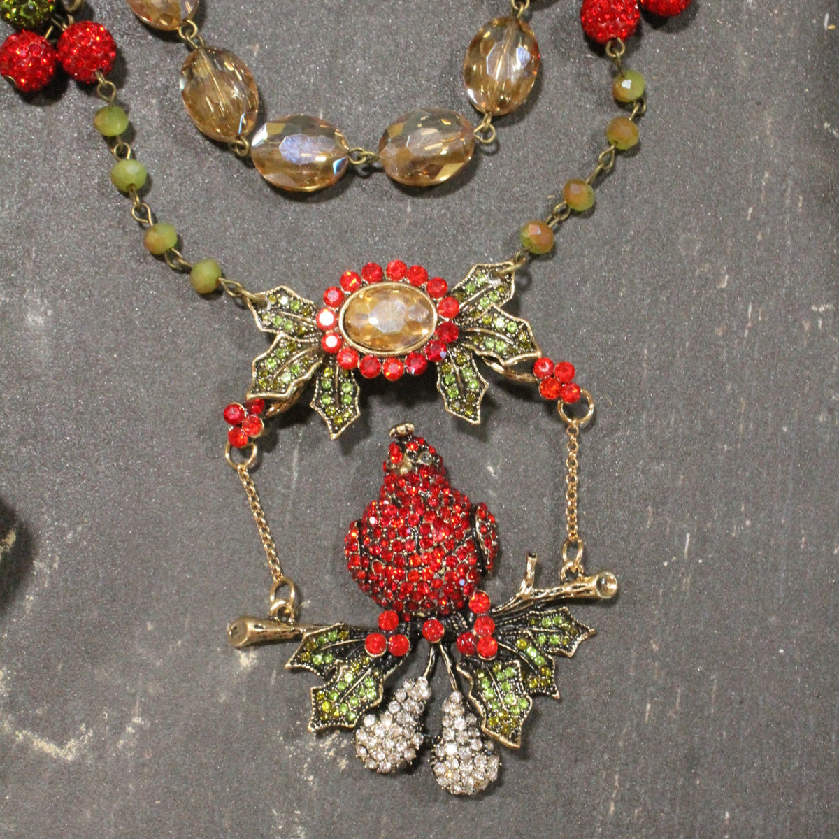 Partridge In A Pear Tree Layered Necklace