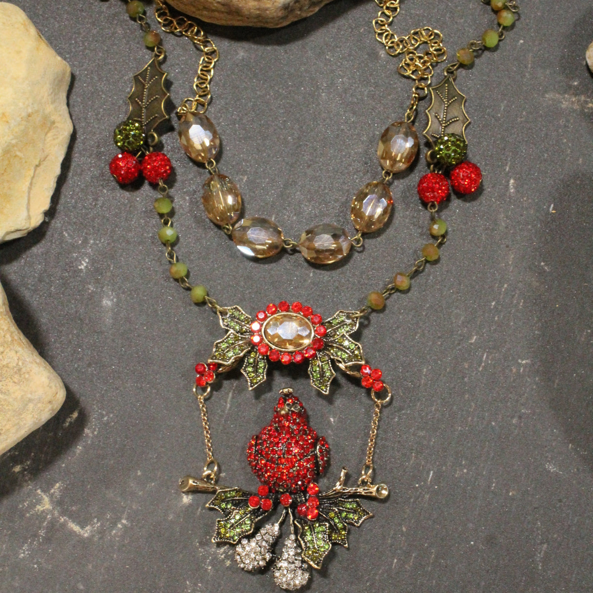 Partridge In A Pear Tree Layered Necklace