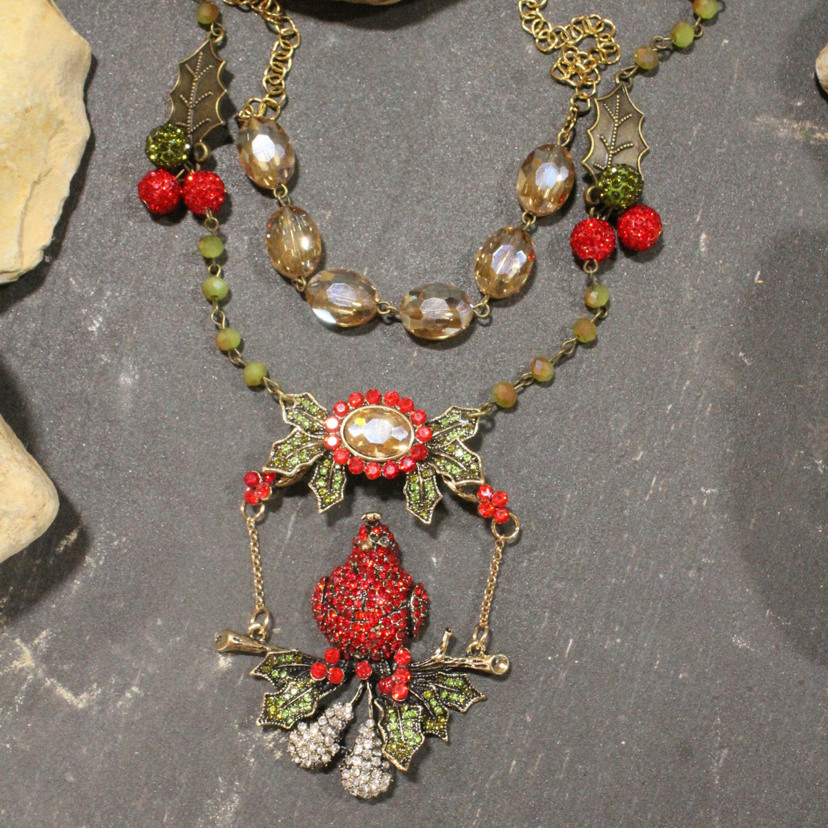 Partridge In A Pear Tree Layered Necklace