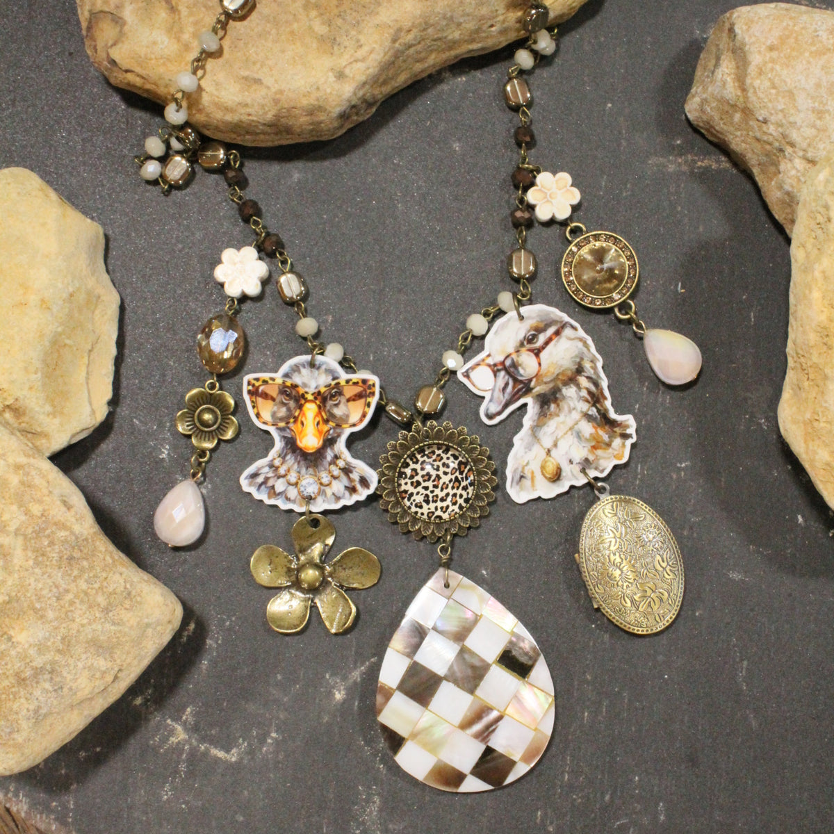 Crazy Goose Days Charm'd Necklace