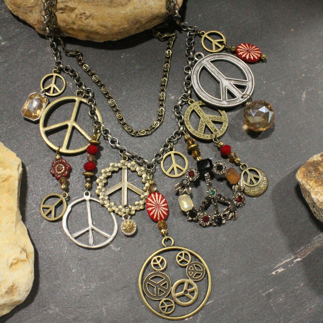 Peace & Love Charm’d Necklace