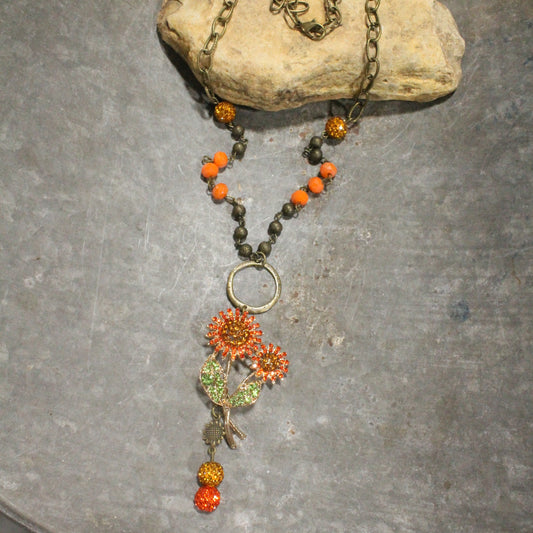 Sunflower Season Layered Necklace