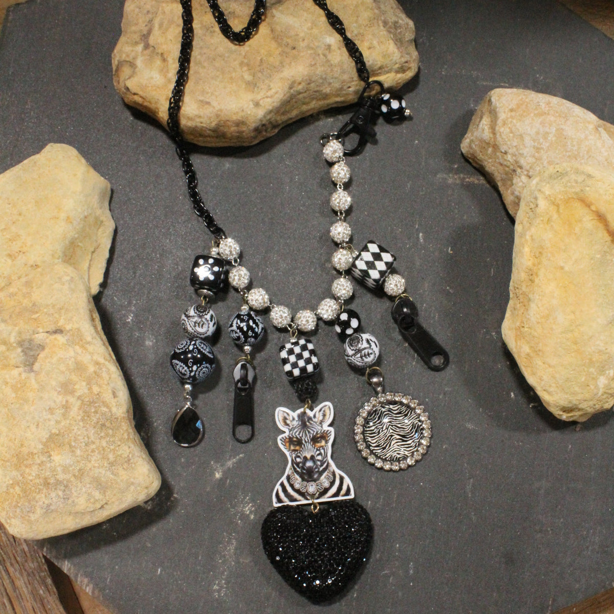 Crazy Zebra Days Charm'd Necklace