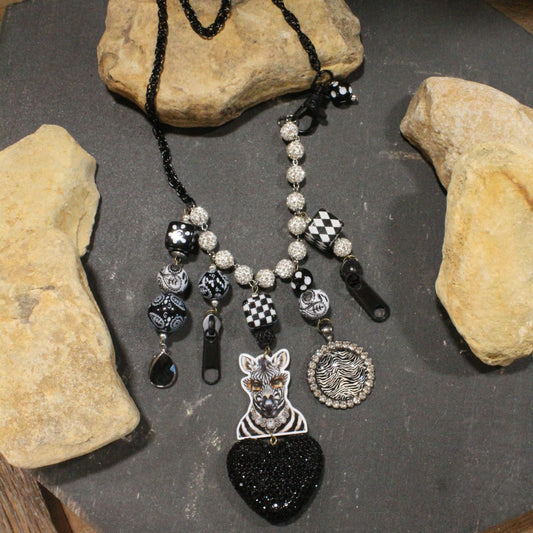 Crazy Zebra Days Charm'd Necklace