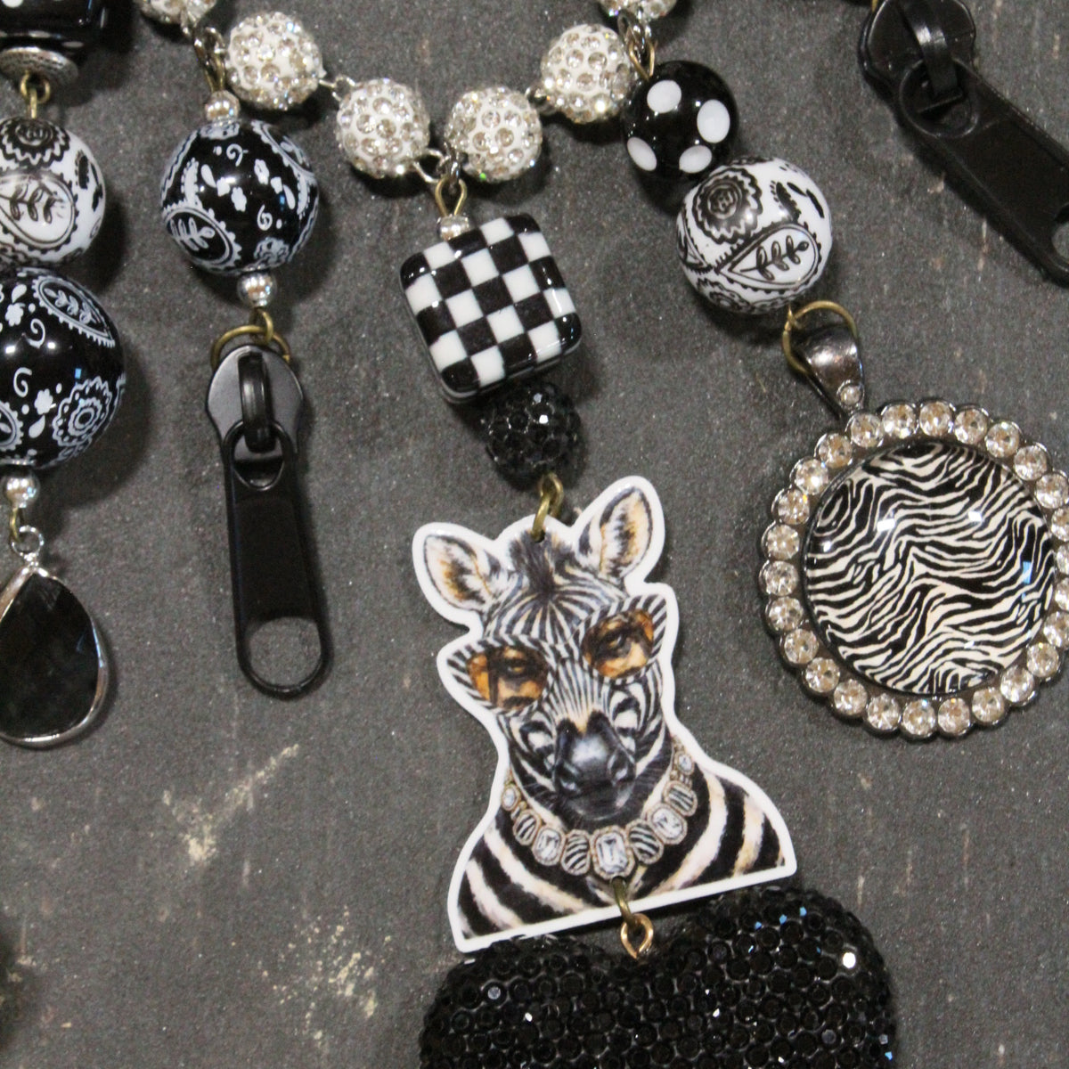 Crazy Zebra Days Charm'd Necklace
