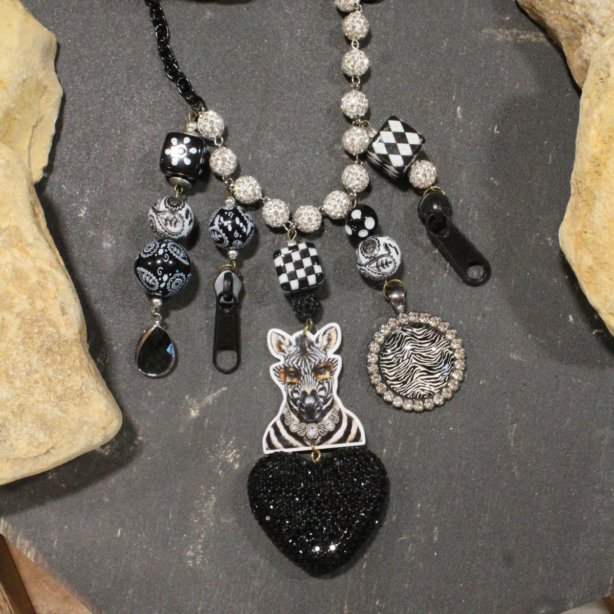 Crazy Zebra Days Charm'd Necklace