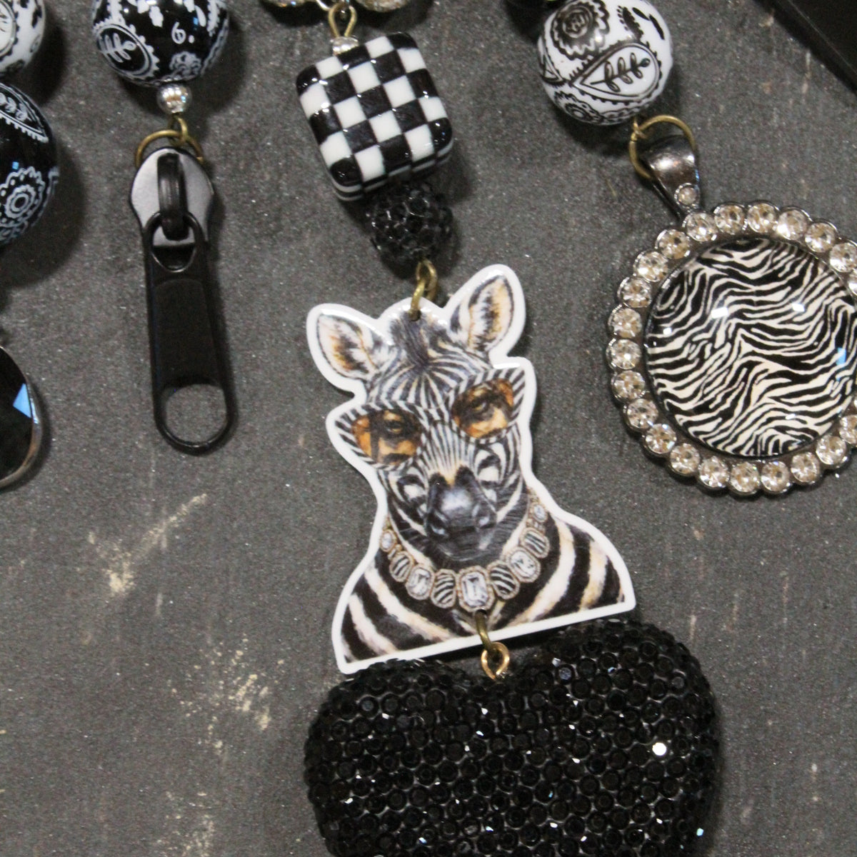 Crazy Zebra Days Charm'd Necklace