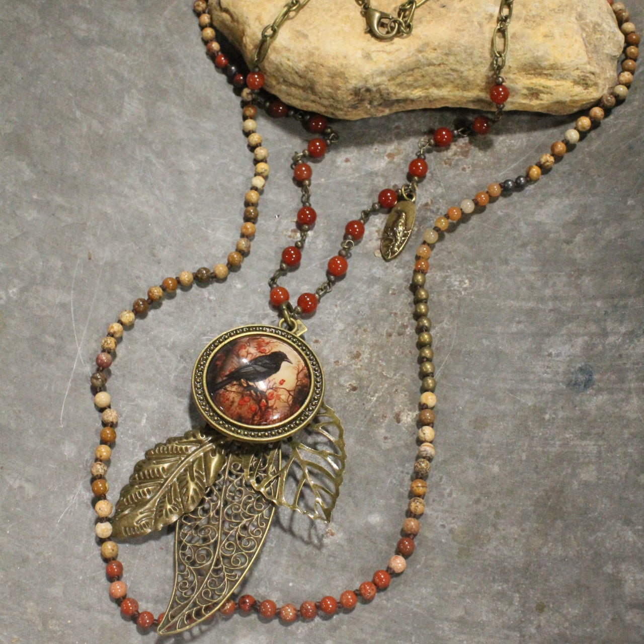 Crow Calling Layered Necklace