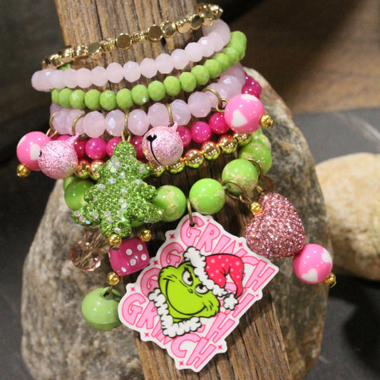 Gushing Over Grinch Charm'd Bracelet Set