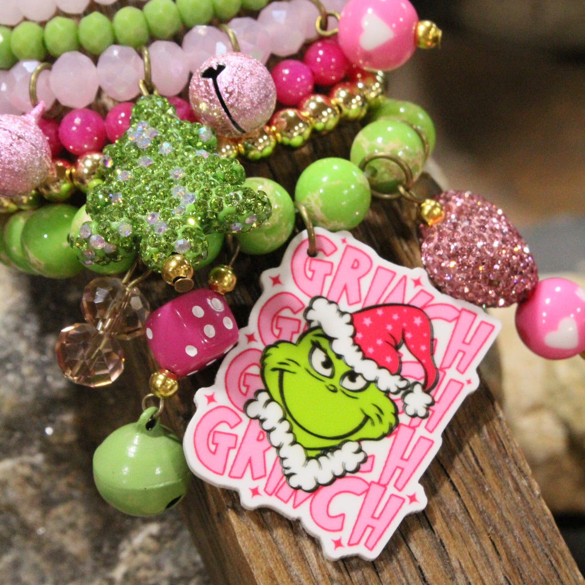 Gushing Over Grinch Charm'd Bracelet Set